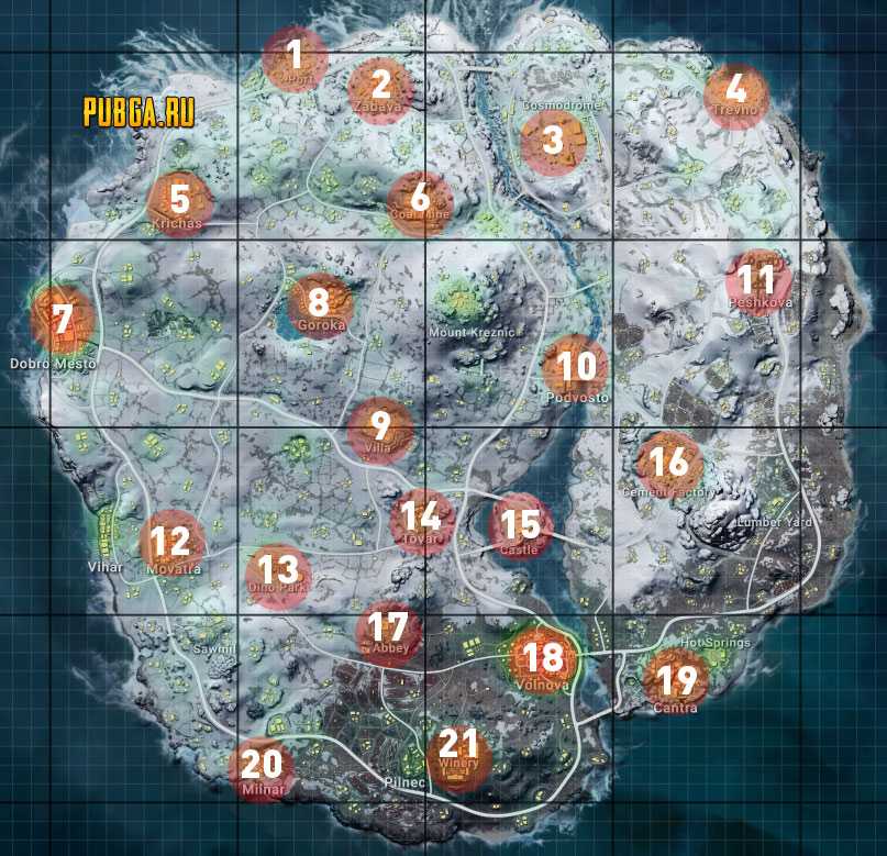 Карта pubg викенди