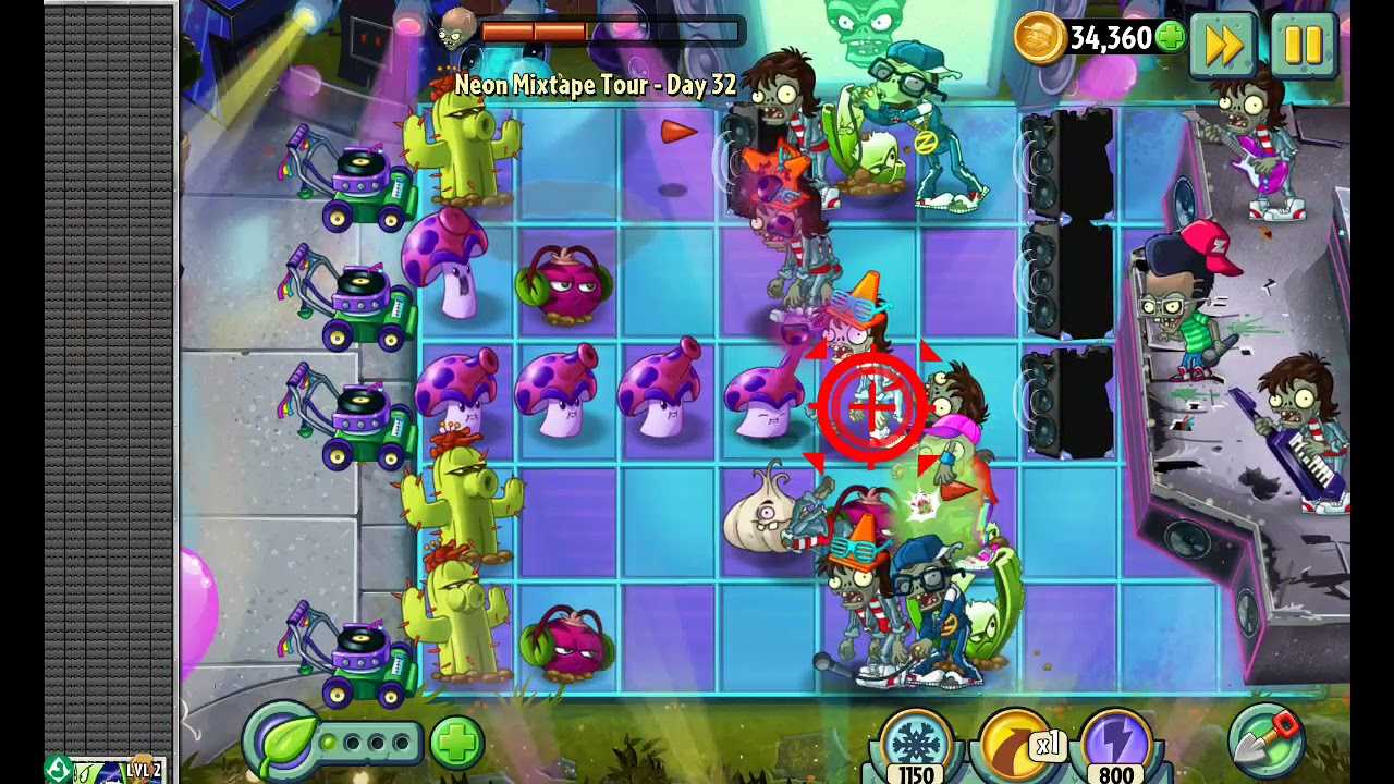 Plants vs. zombies 2. прохождение игры на 100%. описание уровней neon mixta...