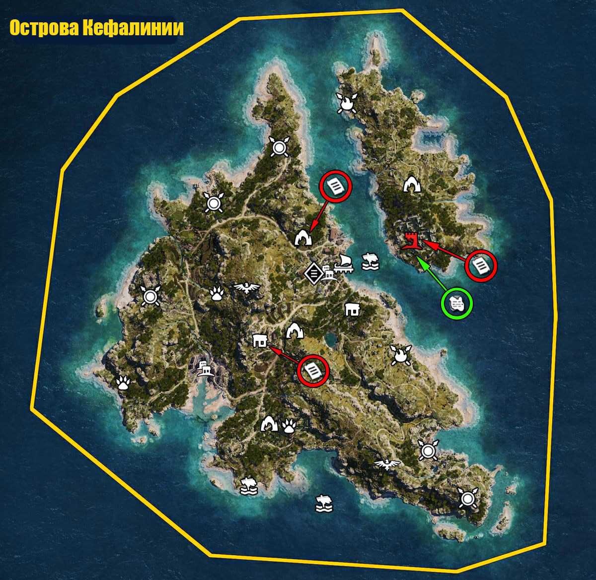 Карты локаций в assassin’s creed odyssey: таблички, лагеря, секреты и сокровища