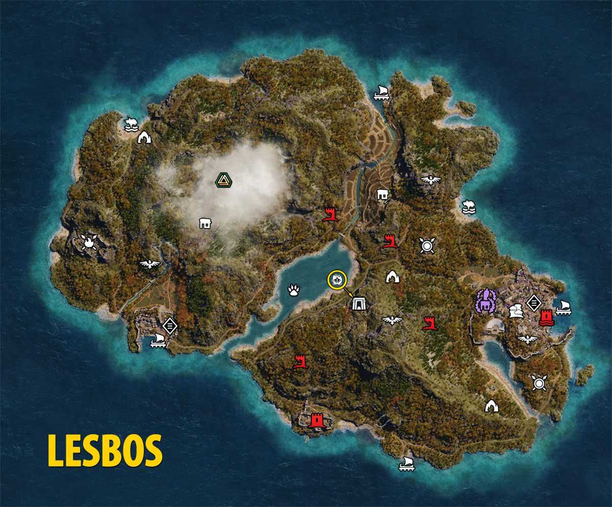 Расположение сокровищ, лагерей и секретов в assassin’s creed origins - карты всех локаций