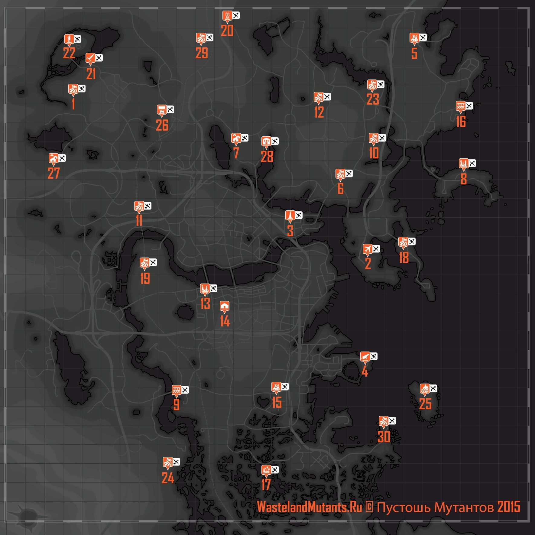 все квесты fallout 4 на карте (115) фото