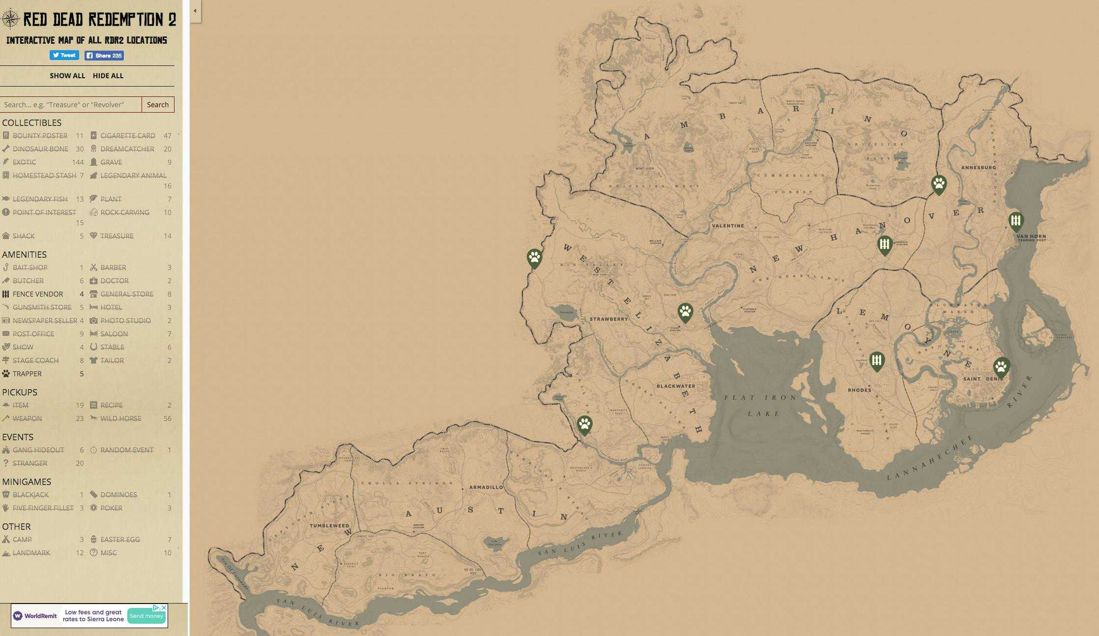 Red dead redemption 2 treasure map locations & solutions